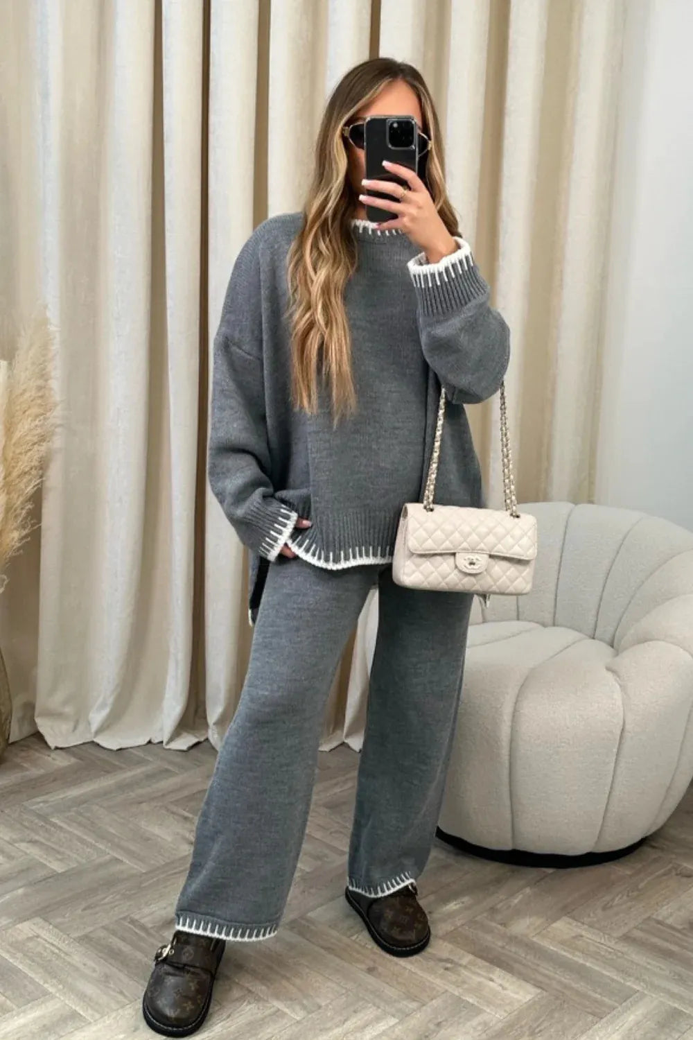 Autumn Winter Casual Loose Two-Piece Set