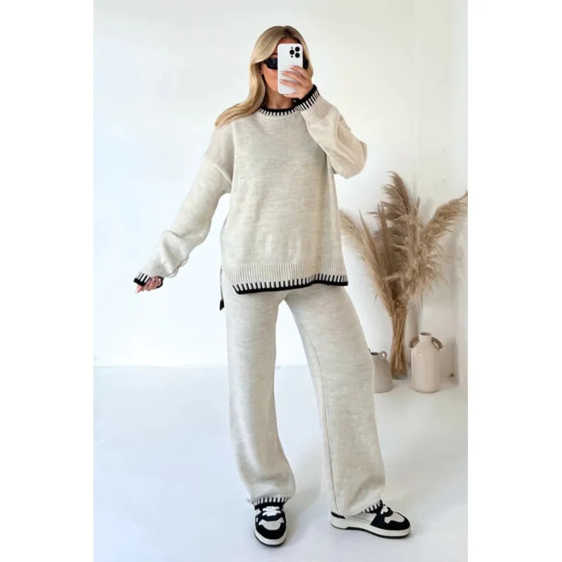 Autumn Winter Casual Loose Two-Piece Set